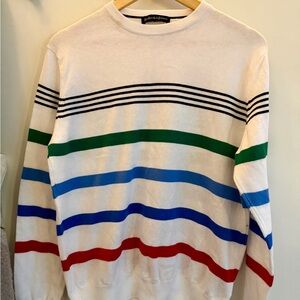 Men Classic Multi-Color Striped Sweater